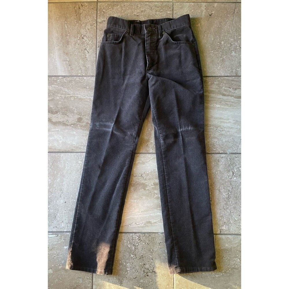 Lee Mens Brown Corduroy Pants Size 27x30 Western Fashion Outdoors 1970s